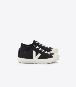Kids VEJA FLIP ELASTIC LACES CANVAS BLACK PIERRE