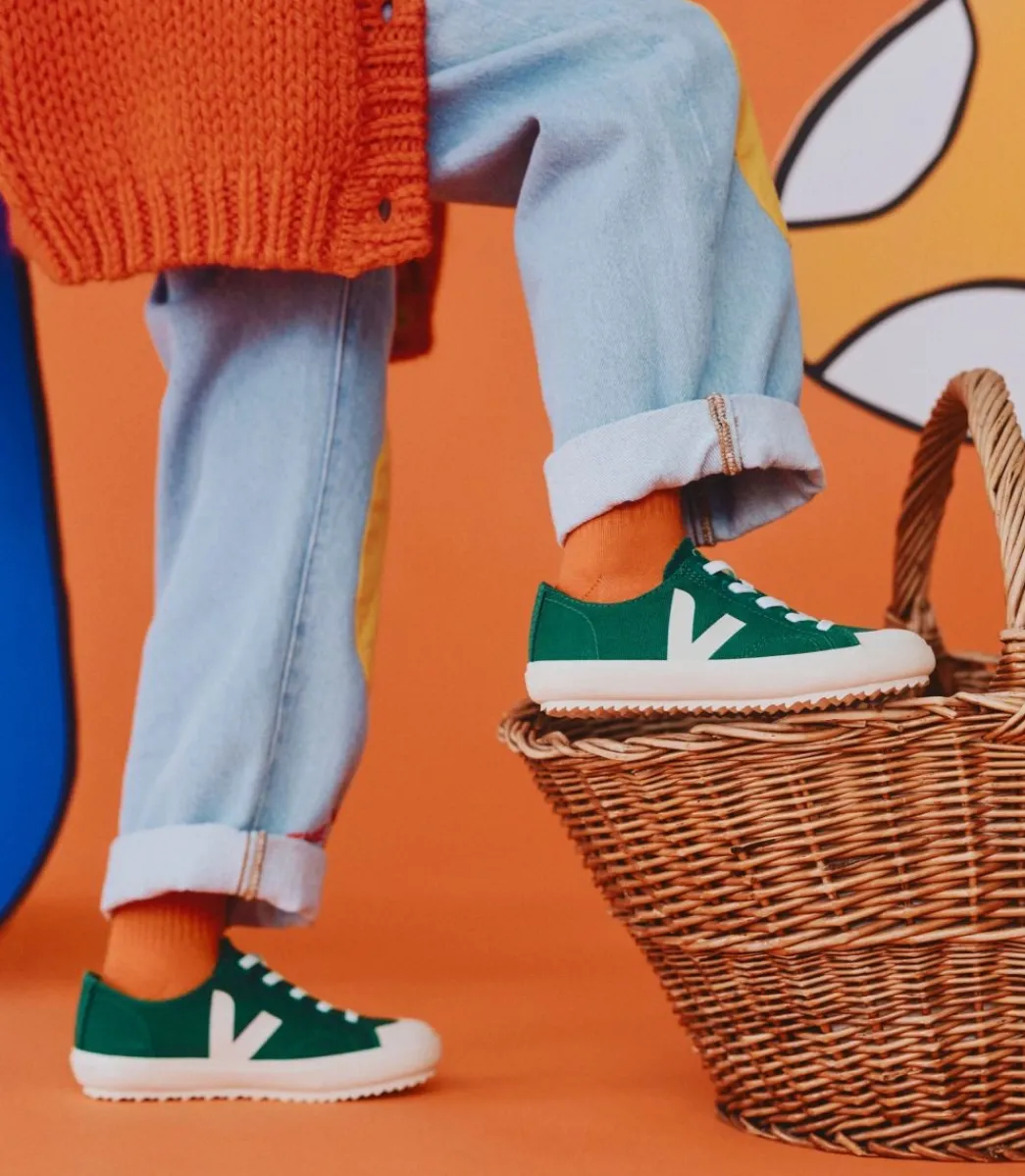 Kids VEJA FLIP ELASTIC LACES CANVAS POKER PIERRE