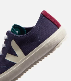 Kids VEJA FLIP LACES CANVAS MULTICO MARINE