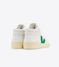 VEJA MINOTAUR LEATHER WHITE EMERAUDE BUTTER