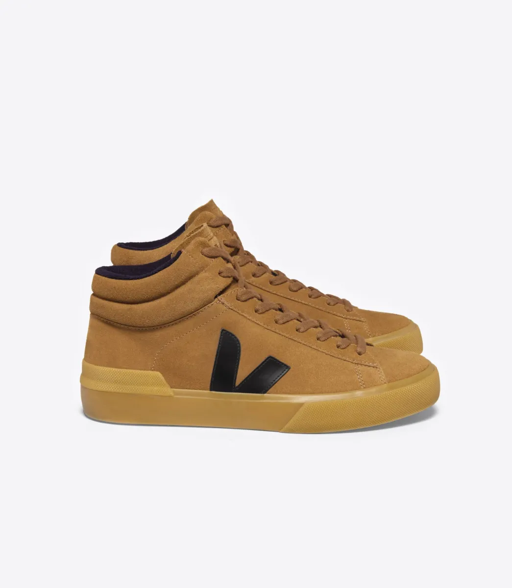 Women VEJA MINOTAUR SUEDE CAMEL BLACK