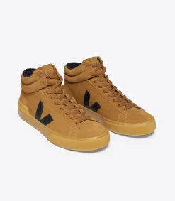 Women VEJA MINOTAUR SUEDE CAMEL BLACK