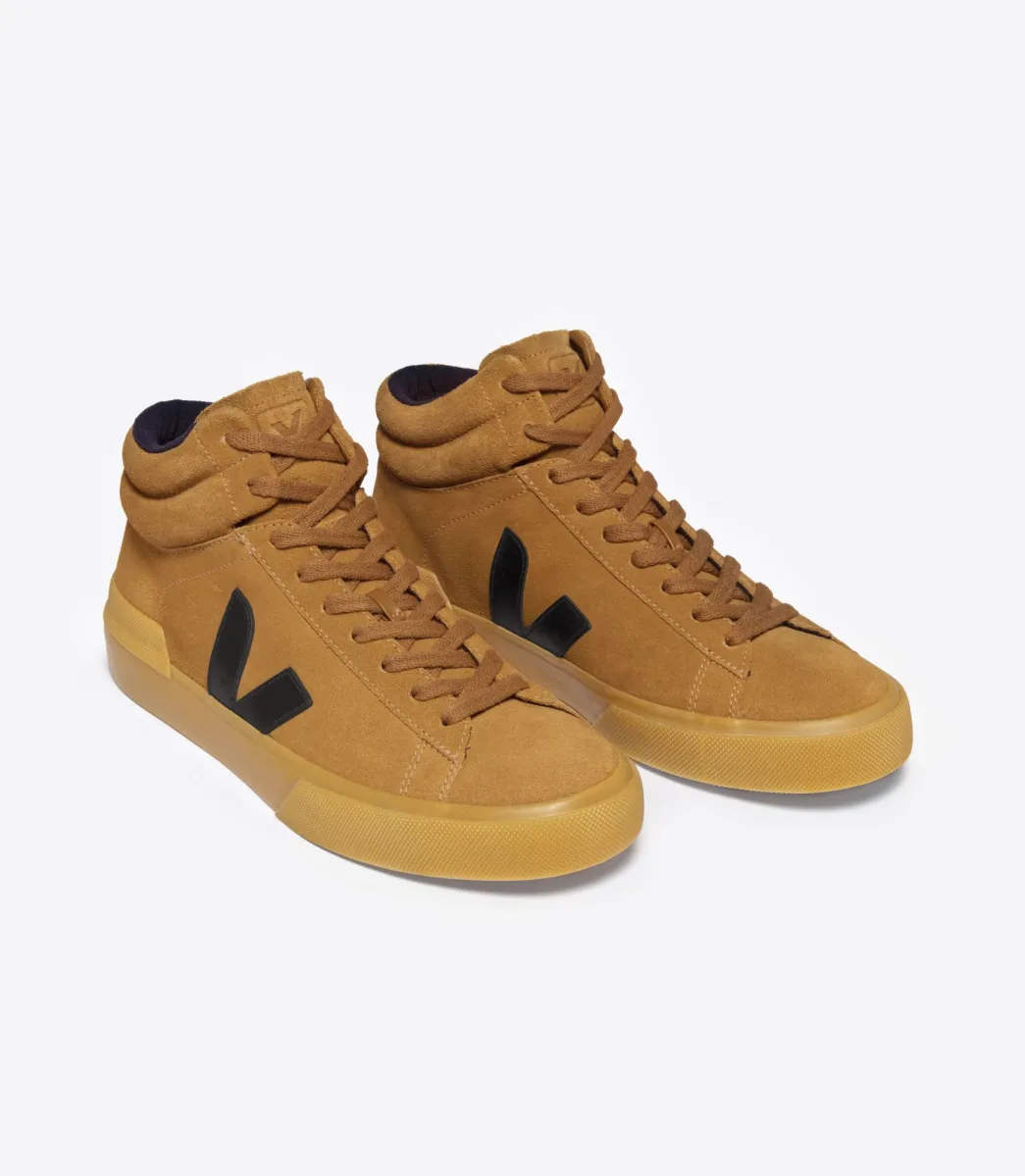 Women VEJA MINOTAUR SUEDE CAMEL BLACK