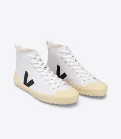 VEJA NOVA HT CANVAS WHITE BLACK BUTTER SOLE