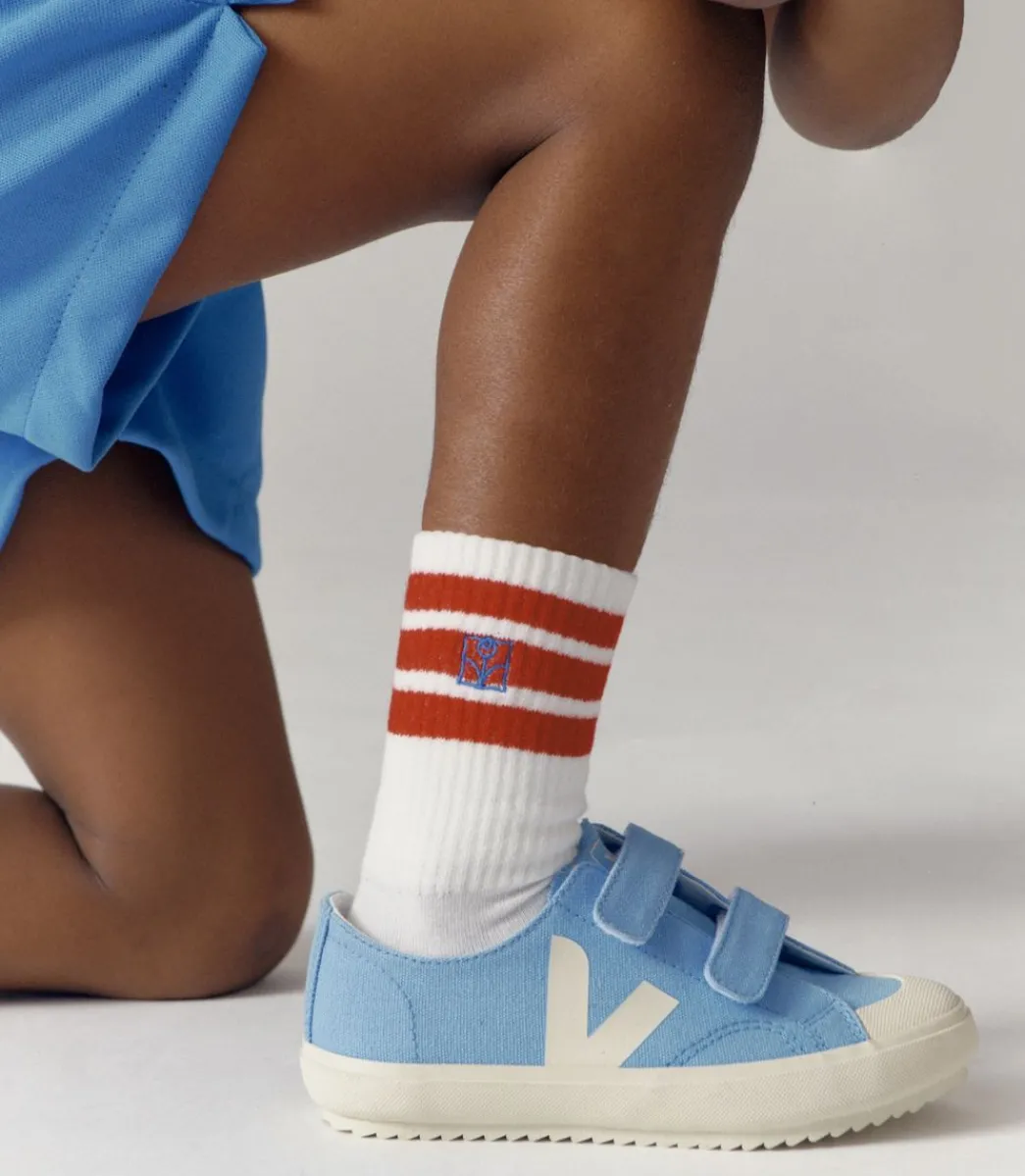 Kids VEJA OLLIE CANVAS AQUA PIERRE