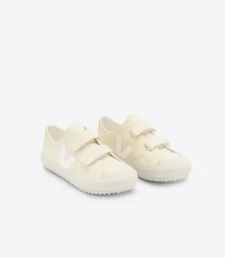 Kids VEJA OLLIE CANVAS BUTTER WHITE
