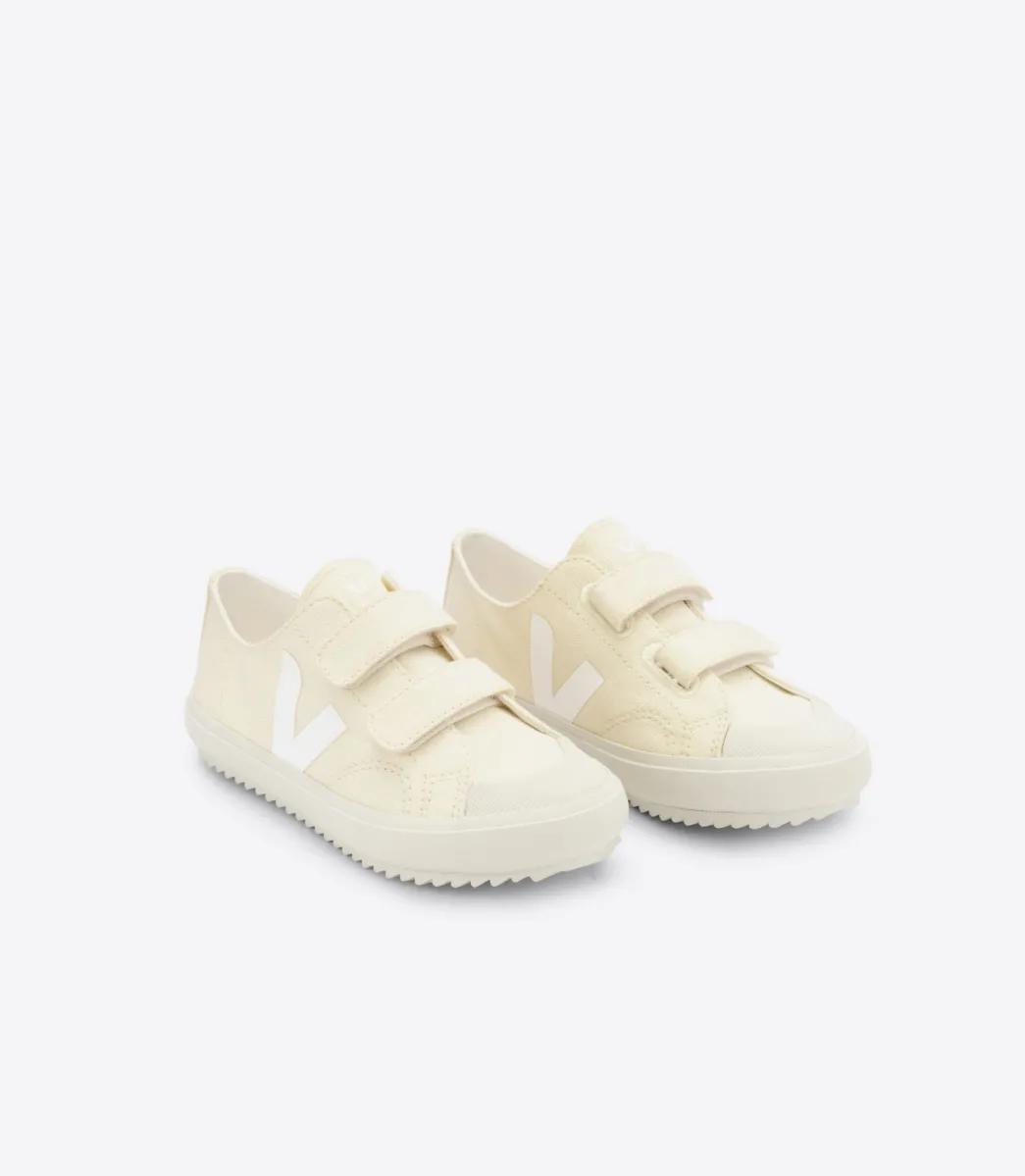 Kids VEJA OLLIE CANVAS BUTTER WHITE