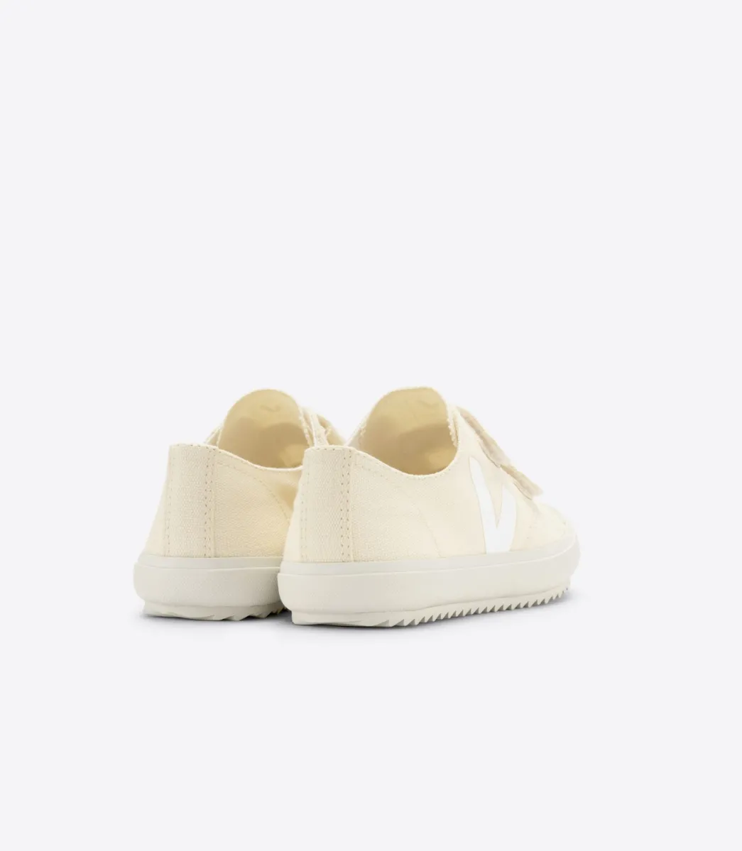 Kids VEJA OLLIE CANVAS BUTTER WHITE