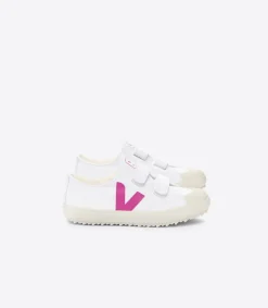 Kids VEJA OLLIE CANVAS WHITE LOTUS
