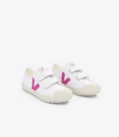 Kids VEJA OLLIE CANVAS WHITE LOTUS