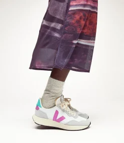 Women VEJA PAULISTANA ALVEOMESH GRAVEL ULTRAVIOLET