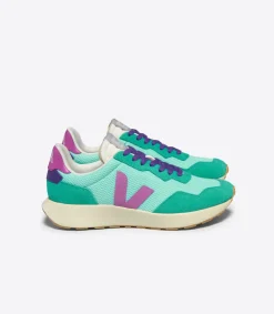 Women VEJA PAULISTANA ALVEOMESH TURQUOISE MULBERRY