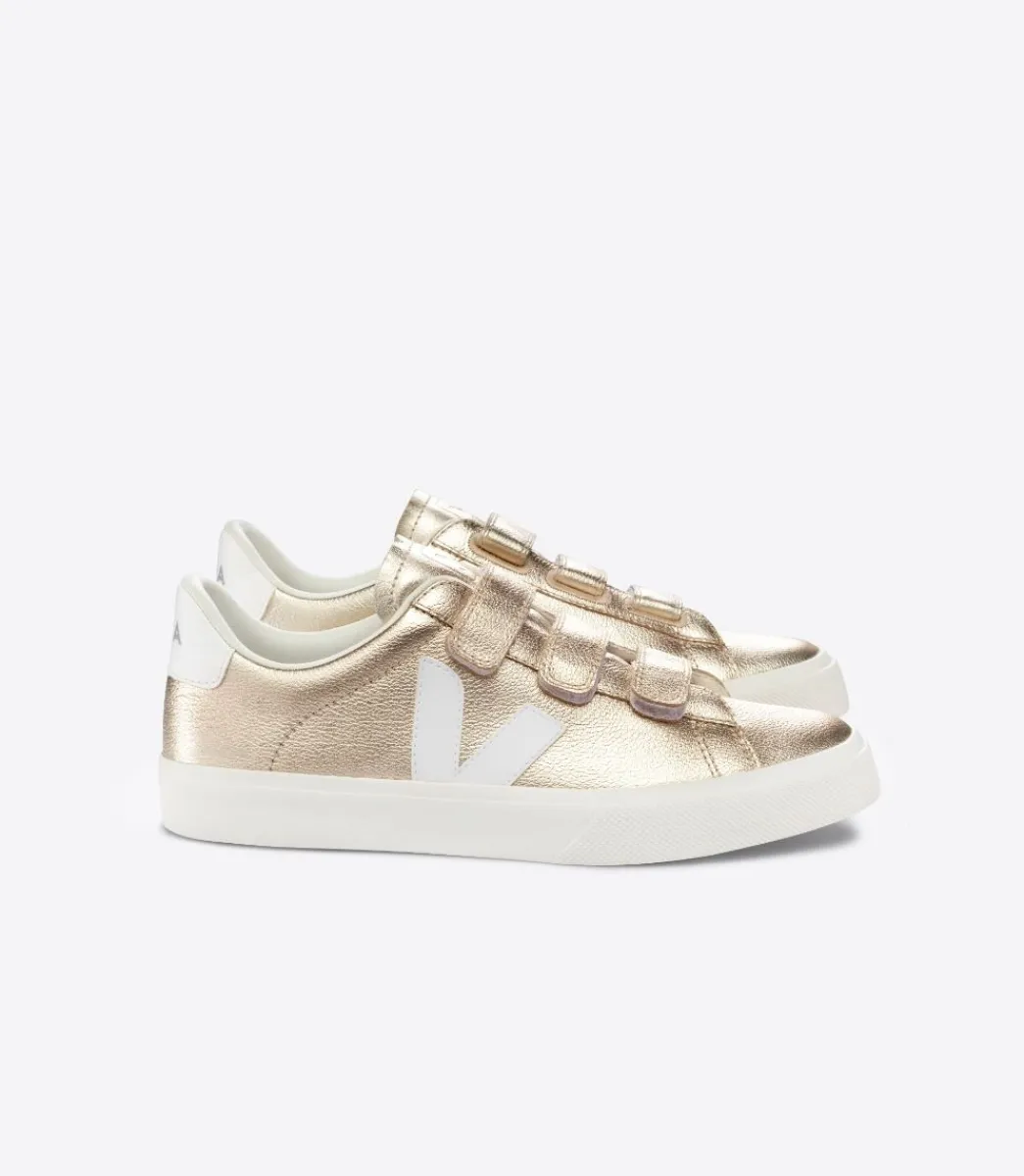 Women VEJA RECIFE LEATHER PLATINE WHITE