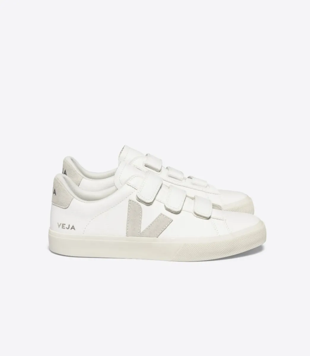 Women VEJA RECIFE LEATHER WHITE NATURAL