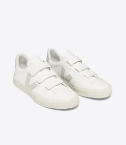 Women VEJA RECIFE LEATHER WHITE NATURAL