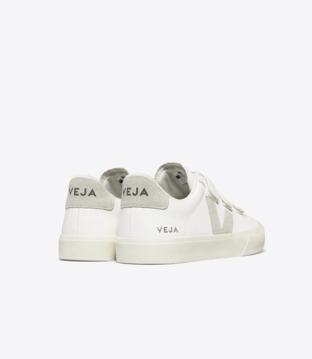 Women VEJA RECIFE LEATHER WHITE NATURAL