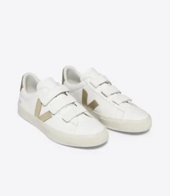 Women VEJA RECIFE LEATHER WHITE PLATINE