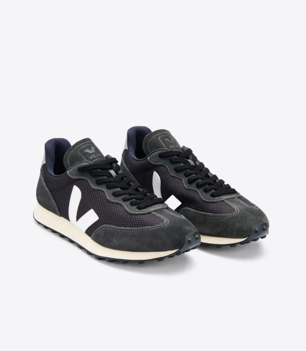 Women VEJA RIO BRANCO ALVEOMESH BLACK WHITE OXFORD GREY