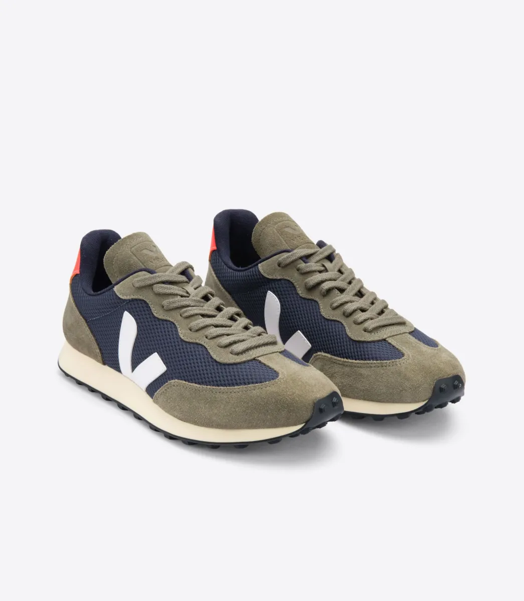 Women VEJA RIO BRANCO ALVEOMESH NAUTICO WHITE ORANGE FLUO