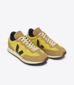 Women VEJA RIO BRANCO ALVEOMESH TONIC BLACK MOUTARDE