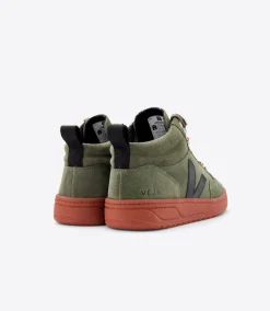 VEJA RORAIMA SUEDE OLIVE BLACK RUST SOLE