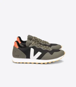 VEJA SDU RT ALVEOMESH BLACK WHITE KAKI