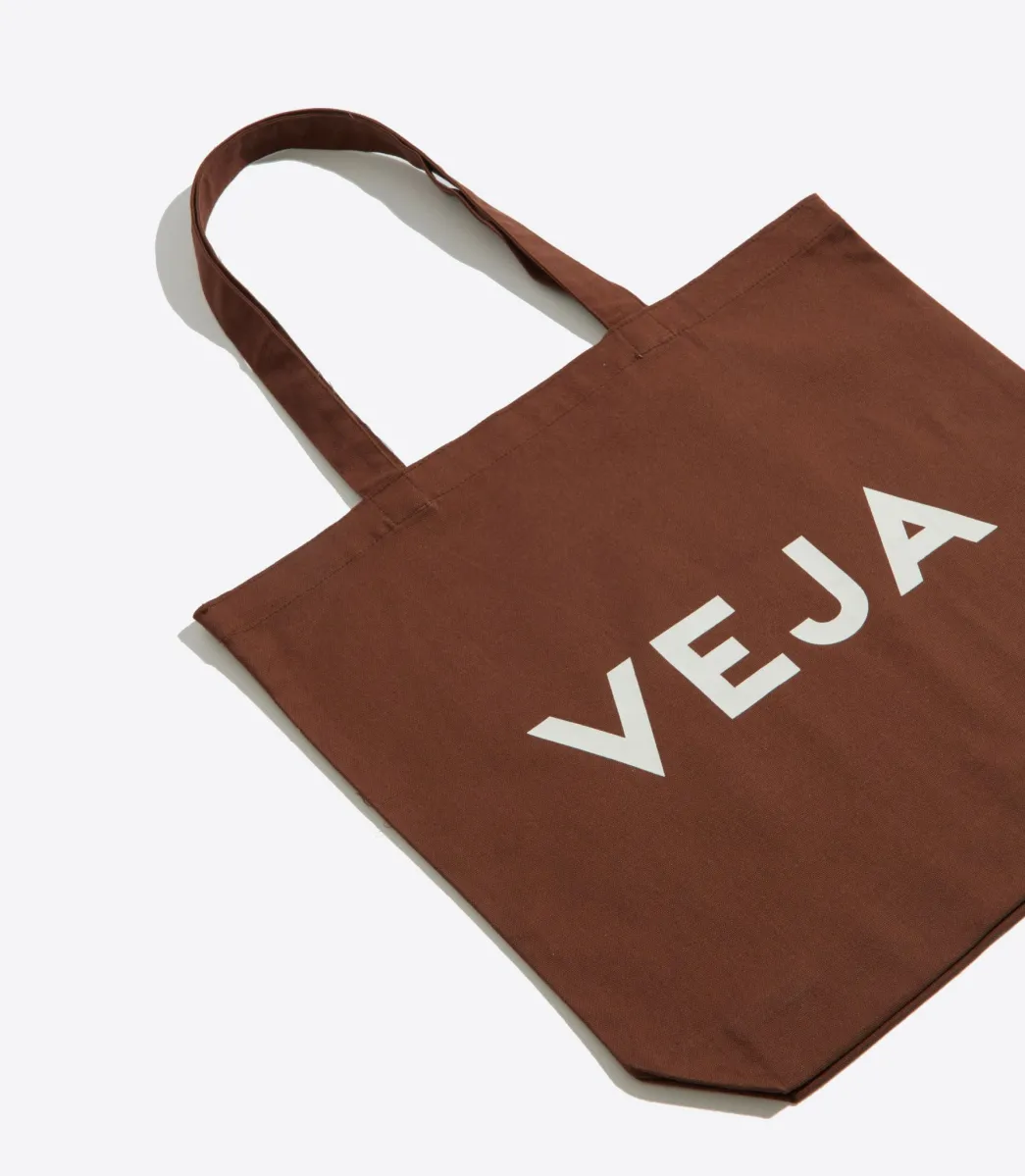 Women VEJA TOTE BAG COTTON CHOCOLATE