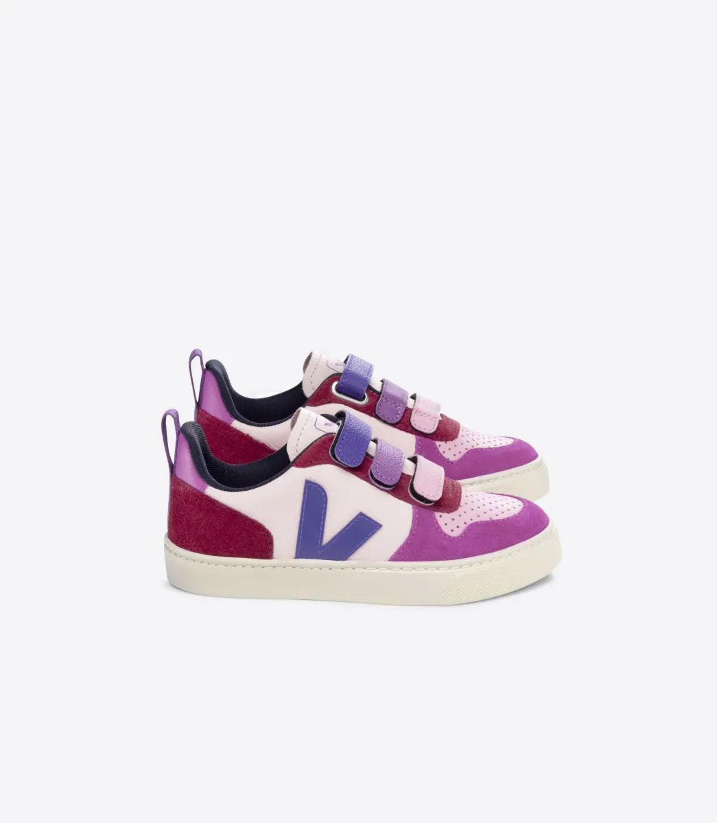 Kids VEJA V-10 LEATHER MULTICO PETALE