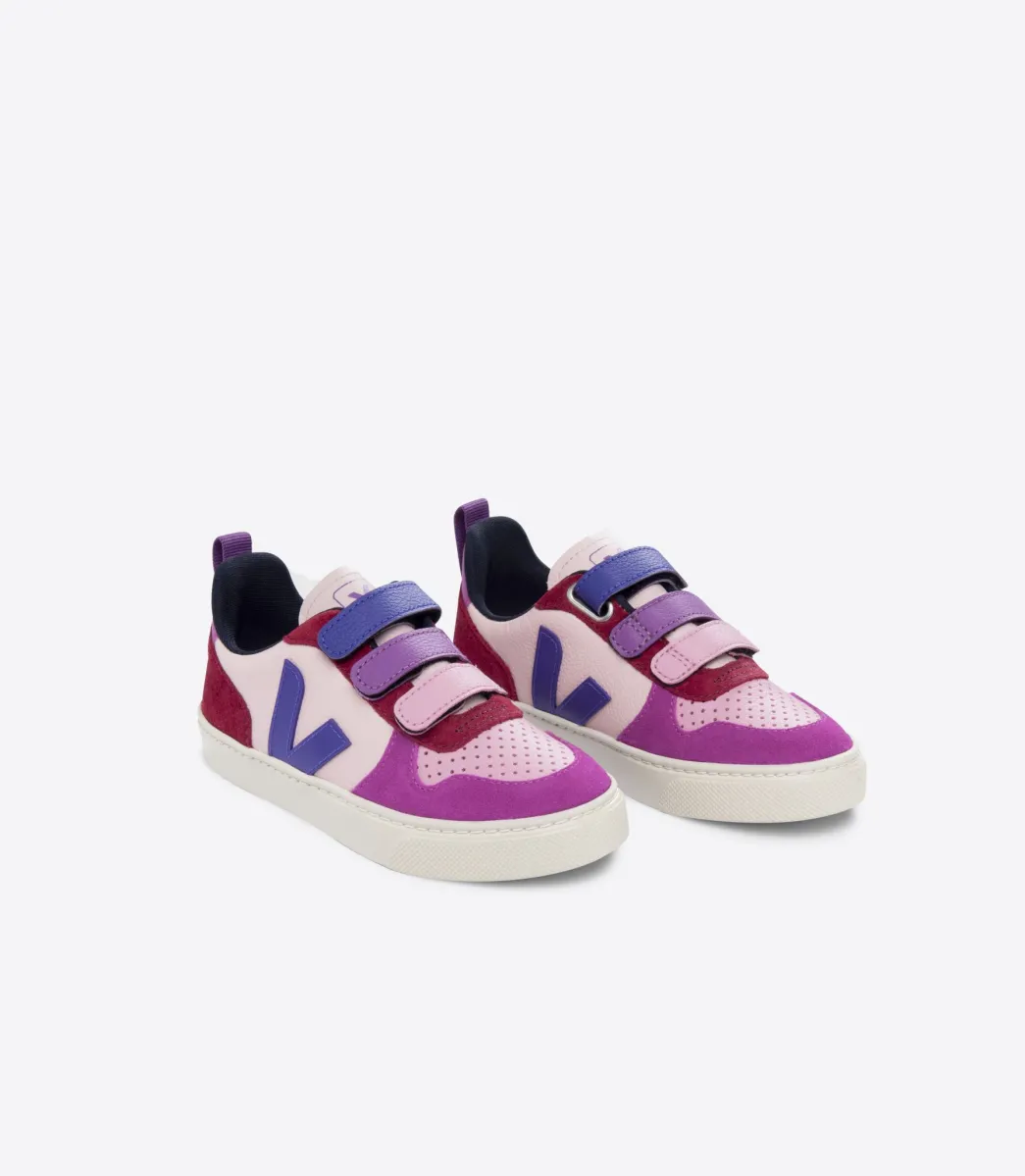 Kids VEJA V-10 LEATHER MULTICO PETALE