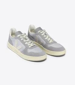 Women VEJA V-10 ALVEOMESH LIGHT GREY PIERRE