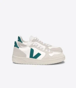 VEJA V-10 B-MESH WHITE BRITTANY