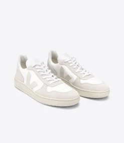 Women VEJA V-10 B-MESH WHITE NATURAL PIERRE