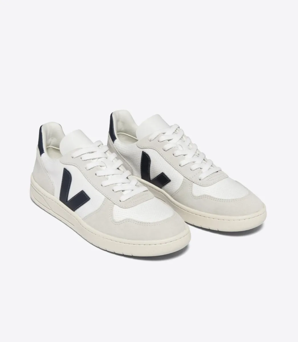 Women VEJA V-10 B-MESH WHITE NAUTICO