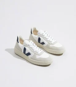 Women VEJA V-10 B-MESH WHITE NAUTICO