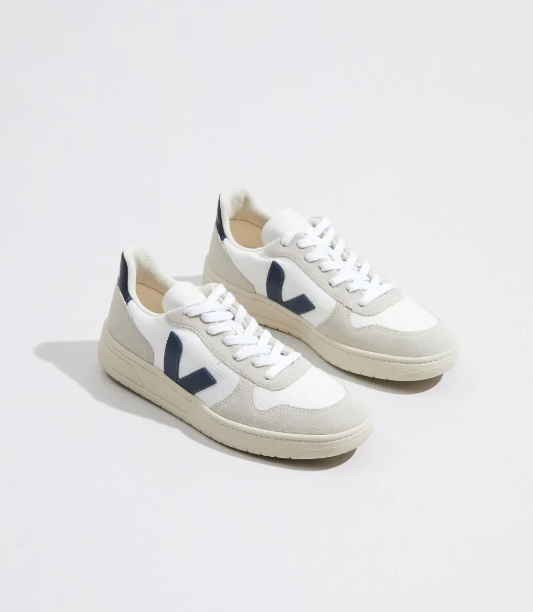 Women VEJA V-10 B-MESH WHITE NAUTICO