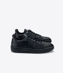 Women VEJA V-10 CWL BLACK BLACK SOLE