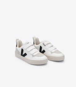 Kids VEJA V-10 CWL WHITE BLACK