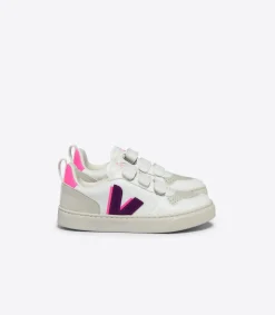 Kids VEJA V-10 CWL WHITE MAGENTA SARI