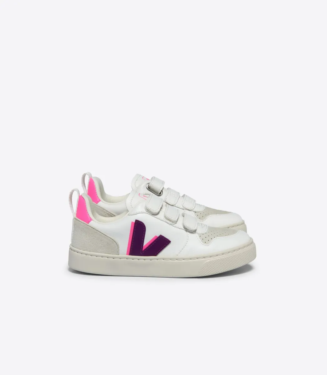 Kids VEJA V-10 CWL WHITE MAGENTA SARI