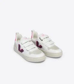 Kids VEJA V-10 CWL WHITE MAGENTA SARI