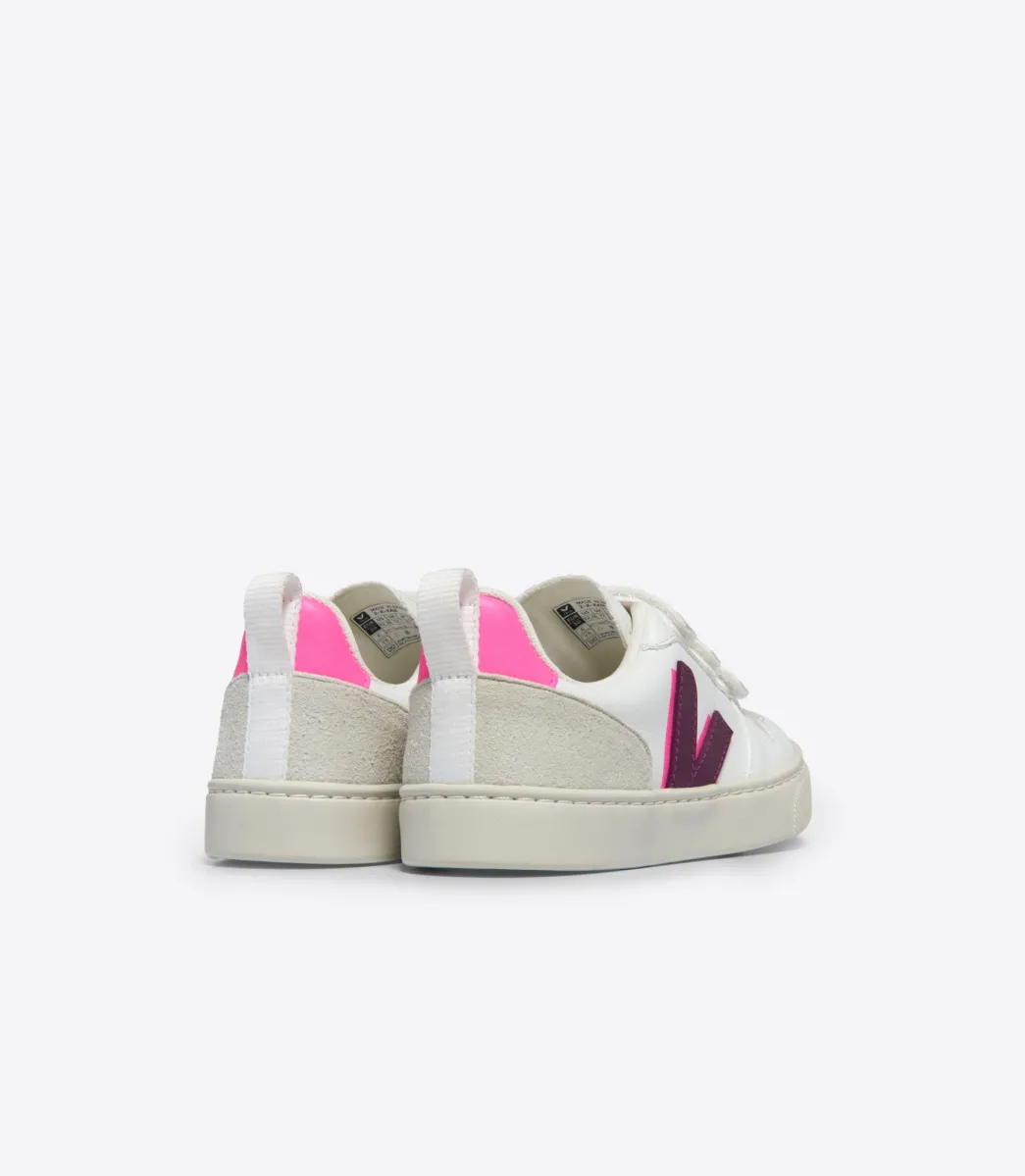 Kids VEJA V-10 CWL WHITE MAGENTA SARI