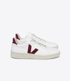 Women VEJA V-10 CWL WHITE MARSALA