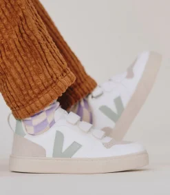 Kids VEJA V-10 CWL WHITE MATCHA