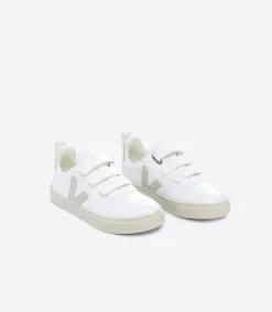 Kids VEJA V-10 CWL WHITE NATURAL