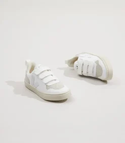 Kids VEJA V-10 CWL WHITE NATURAL