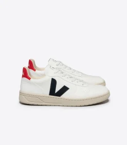 Women VEJA V-10 CWL WHITE NAUTICO PEKIN