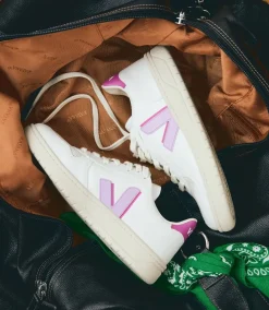 Women VEJA V-10 CWL WHITE ORCHID ULTRAVIOLET