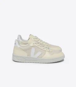 Women VEJA V-10 J-MESH JUTE WHITE