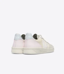 Women VEJA V-10 J-MESH JUTE WHITE MULTICO