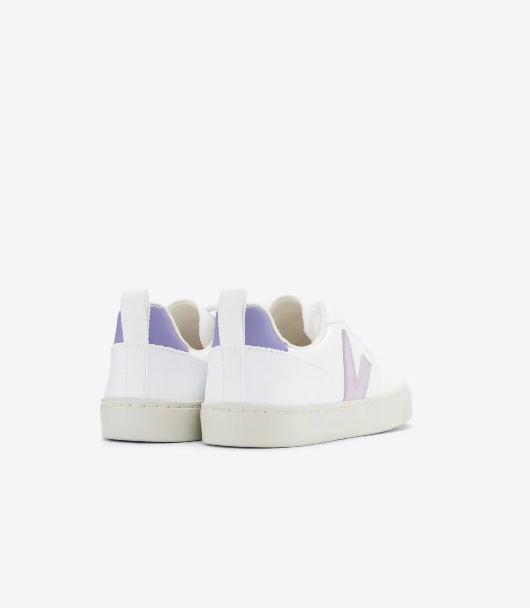 Kids VEJA V-10 LACES CWL WHITE PARME LAVANDE